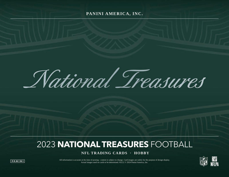 2023 Panini National Treasures NFL Football Hobby Box (8 Autos / Mem per Box)