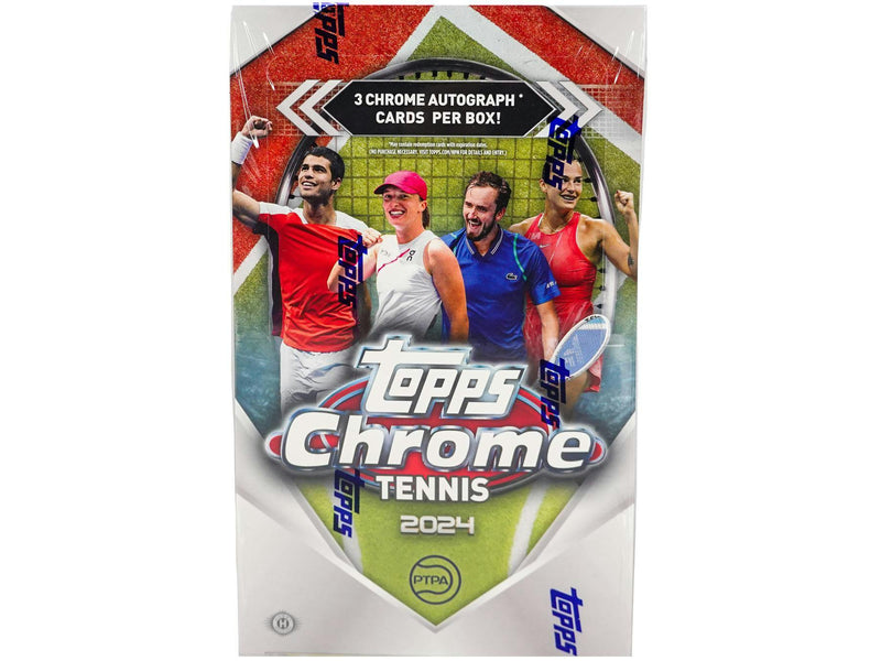 2024 Topps Chrome Tennis Hobby Box (3 Autographs)