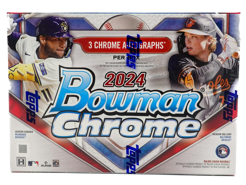 2024 Bowman Chrome Baseball HTA Choice Box (3 Autos)