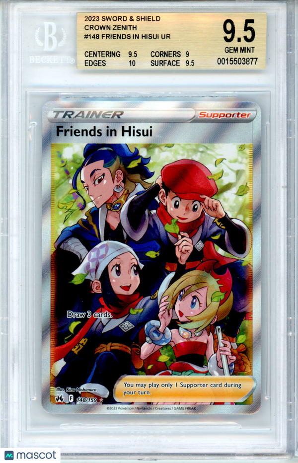 Pokemon Friends in Hisui UR #148 BGS 9.5