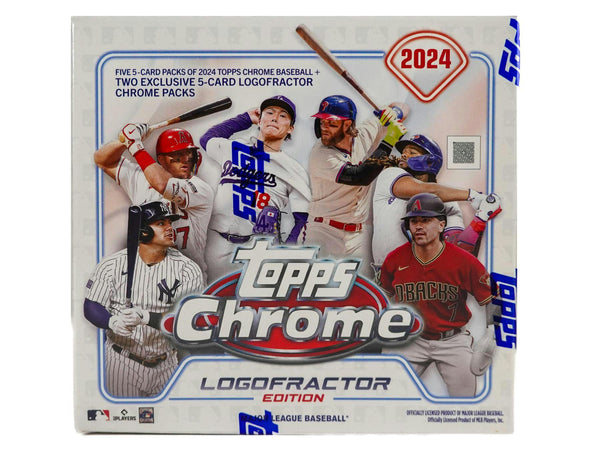 2024 Topps Chrome Logofractor Edition MLB Baseball Box (2 Exclusive Packs)