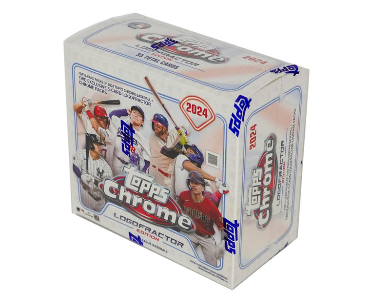 2024 Topps Chrome Logofractor Edition MLB Baseball Box (2 Exclusive Packs)