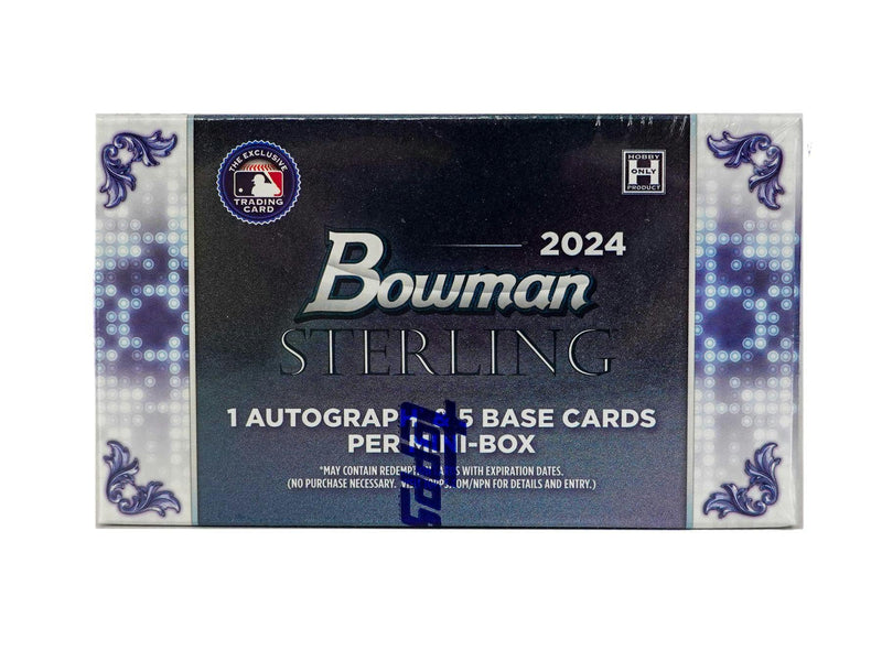 ONE MINI BOX of 2024 Bowman Sterling Baseball Hobby Pack (1 Auto)