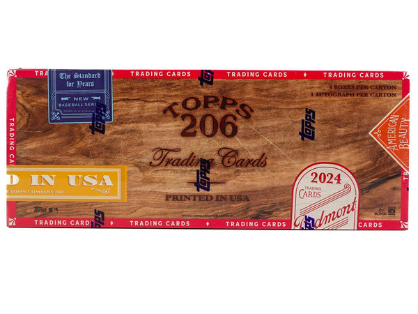 2024 Topps 206 Baseball 4-Box Carton (1 Auto)