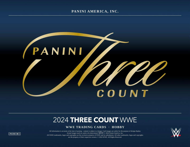 2024 Panini Three Count WWE Wrestling Hobby Box (2 Autos)  Dec 6th