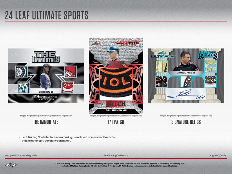 2024 Leaf Ultimate Sports Hobby Box (3 Premium Cards)