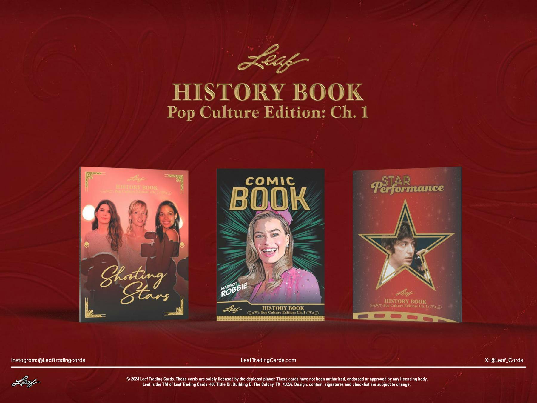 2024 Leaf History Book Pop Culture Edition Chapter 1 Hobby Box (2 Mega Hits)