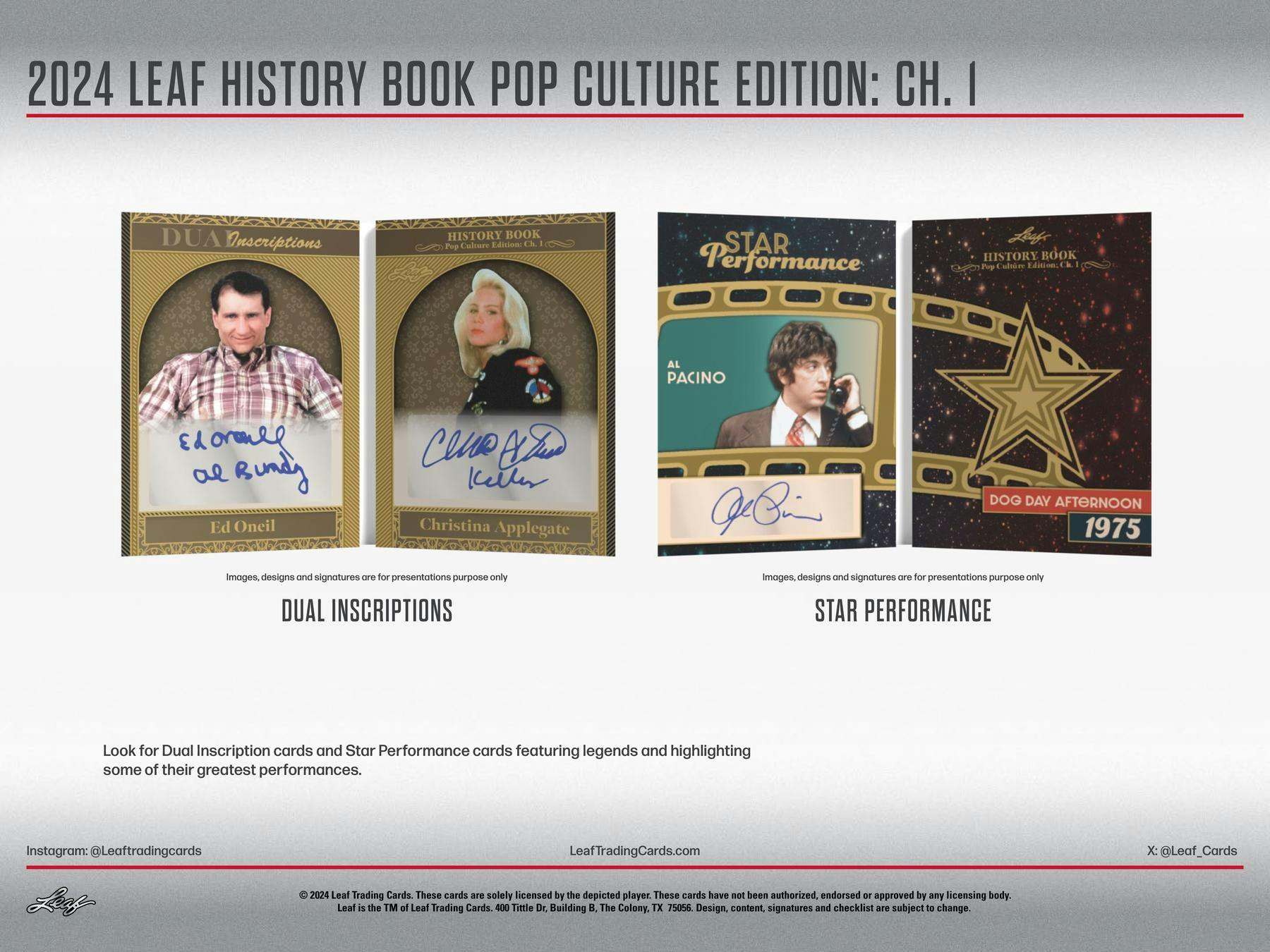 2024 Leaf History Book Pop Culture Edition Chapter 1 Hobby Box (2 Mega Hits)