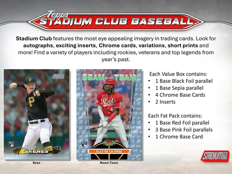 2024 Topps Stadium Club Baseball 8-Pack Blaster Box (Blaster Exclusives)