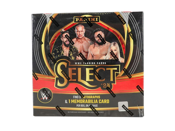 2024 Panini Select WWE Wrestling Hobby Box (2 Autos / 1 Mem)