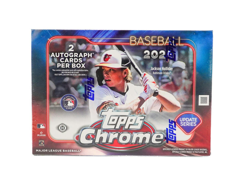 2024 Topps Chrome Update Series Baseball HTA Breaker Delight Box (2 Autos)