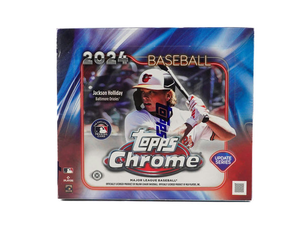 JUMBO 2024 Topps Chrome Update Series Baseball HTA Hobby Jumbo Box (3 Autos)