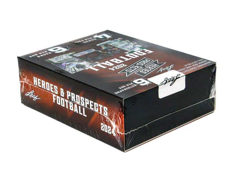 2024 Leaf Heroes & Prospects Football Hobby Box (6 Autographs)