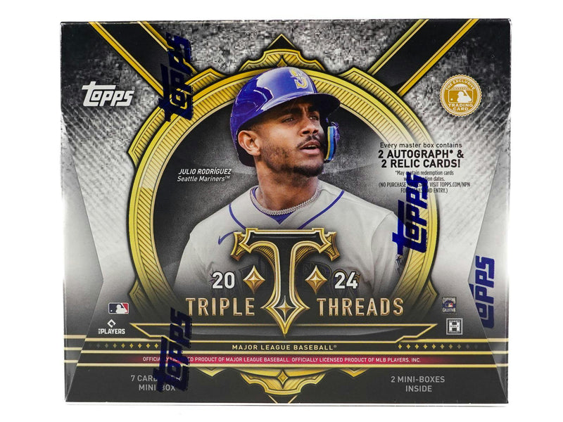 2024 Topps Triple Threads Baseball Hobby Box (Two Autos + Two Relics)