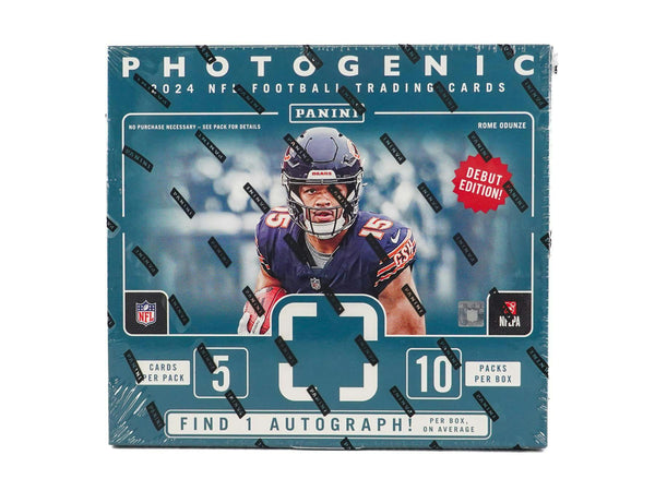 2024 Panini Photogenic Football Hobby Box (1 Auto) Debut Edition