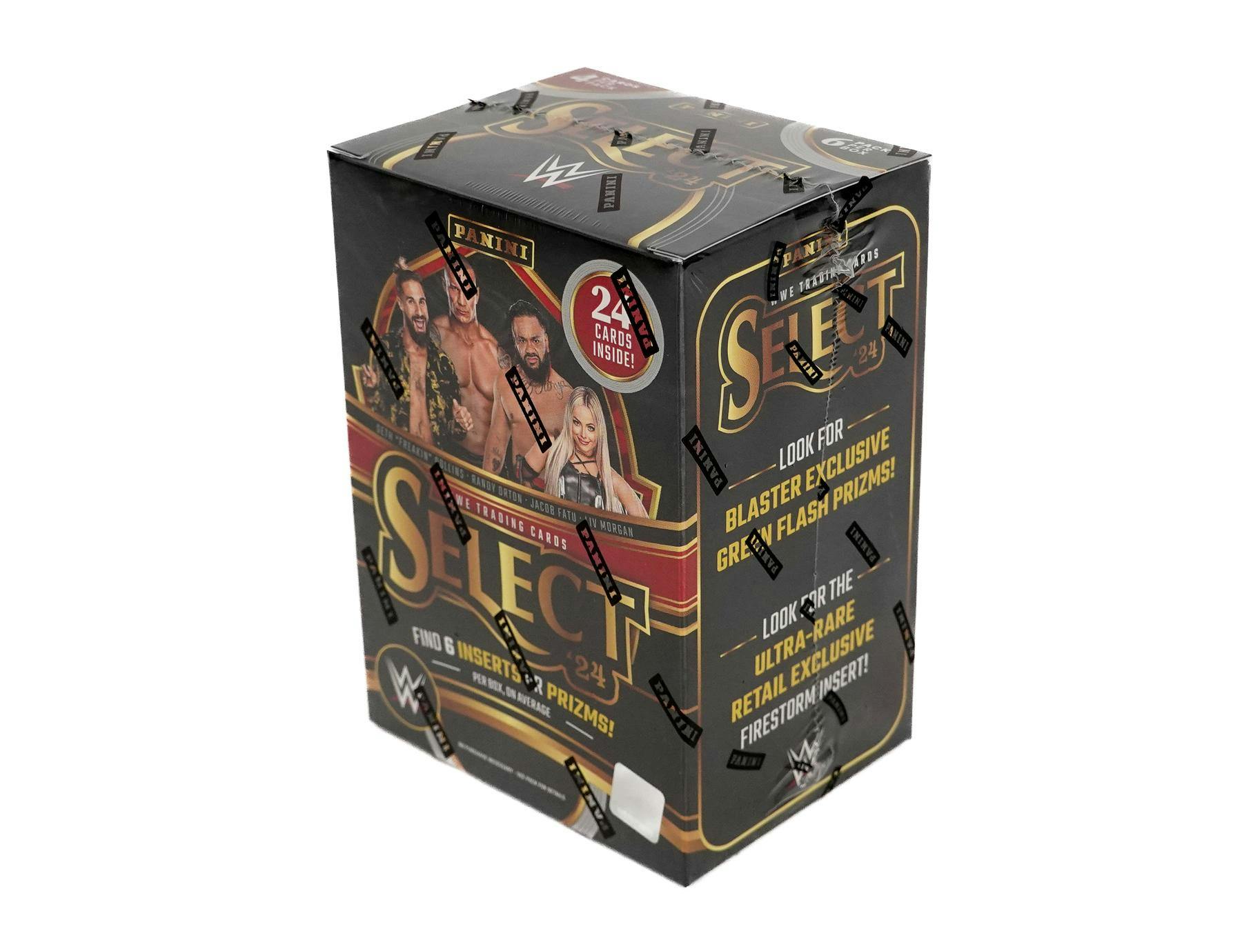 HOBBY 2024 Panini Select WWE Wrestling Hobby Blaster Box (6 Inserts/Prizms) Look for Green Flash