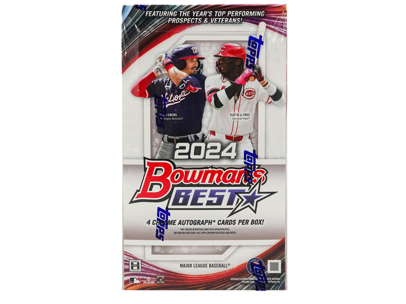 ONE PACK of 2024 Bowman's Best Baseball Hobby (12 Packs and 4 Autos per Box)