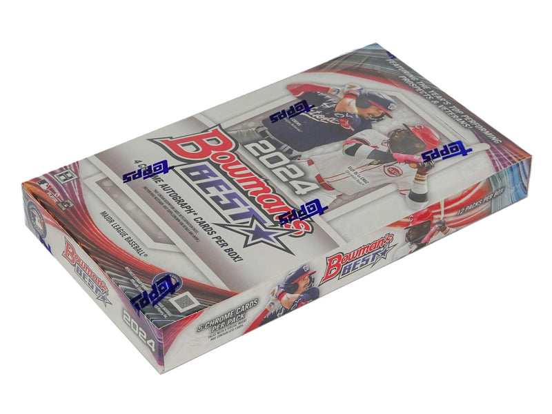 ONE PACK of 2024 Bowman's Best Baseball Hobby (12 Packs and 4 Autos per Box)