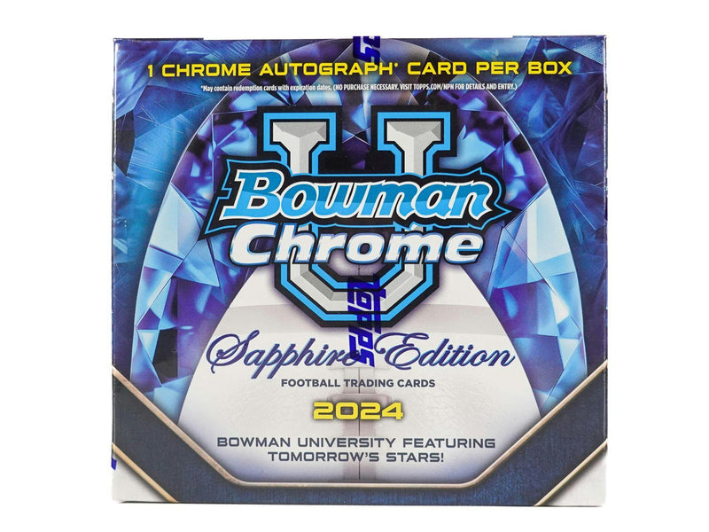 2024 Bowman University Chrome Sapphire Edition Football Box