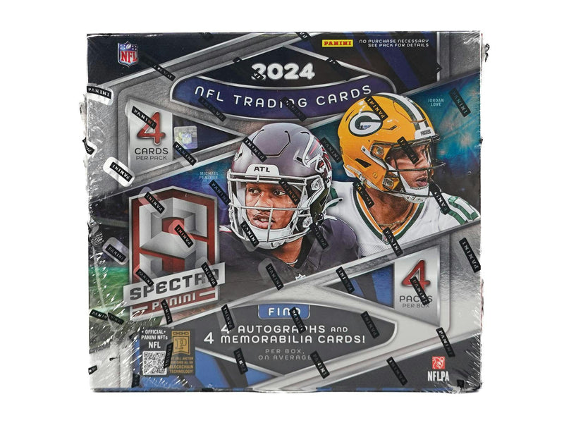 2024 Panini Spectra NFL Football Tracing Cards Hobby Box ( 4 Auto + 4 Mem )