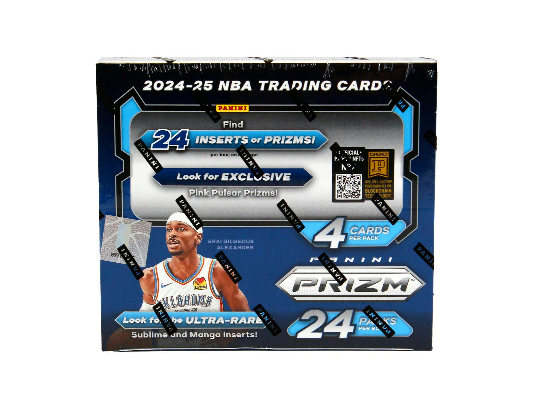 2024/25 Panini Prizm Basketball Retail Box (24 Packs)(Pink Pulsar Inserts)