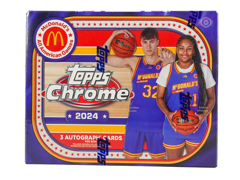 2024 Topps Chrome McDonald's All American Basketball Hobby Box (3 Autos)(Cooper Flagg)