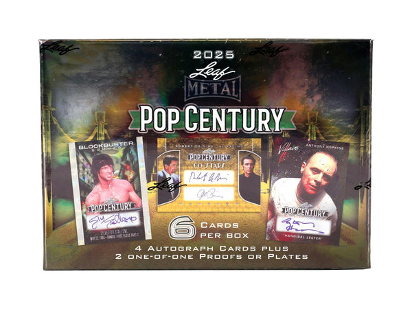 2025 Leaf Metal Pop Century Hobby Box (4 Autograph Cards) Celebrity Icons!