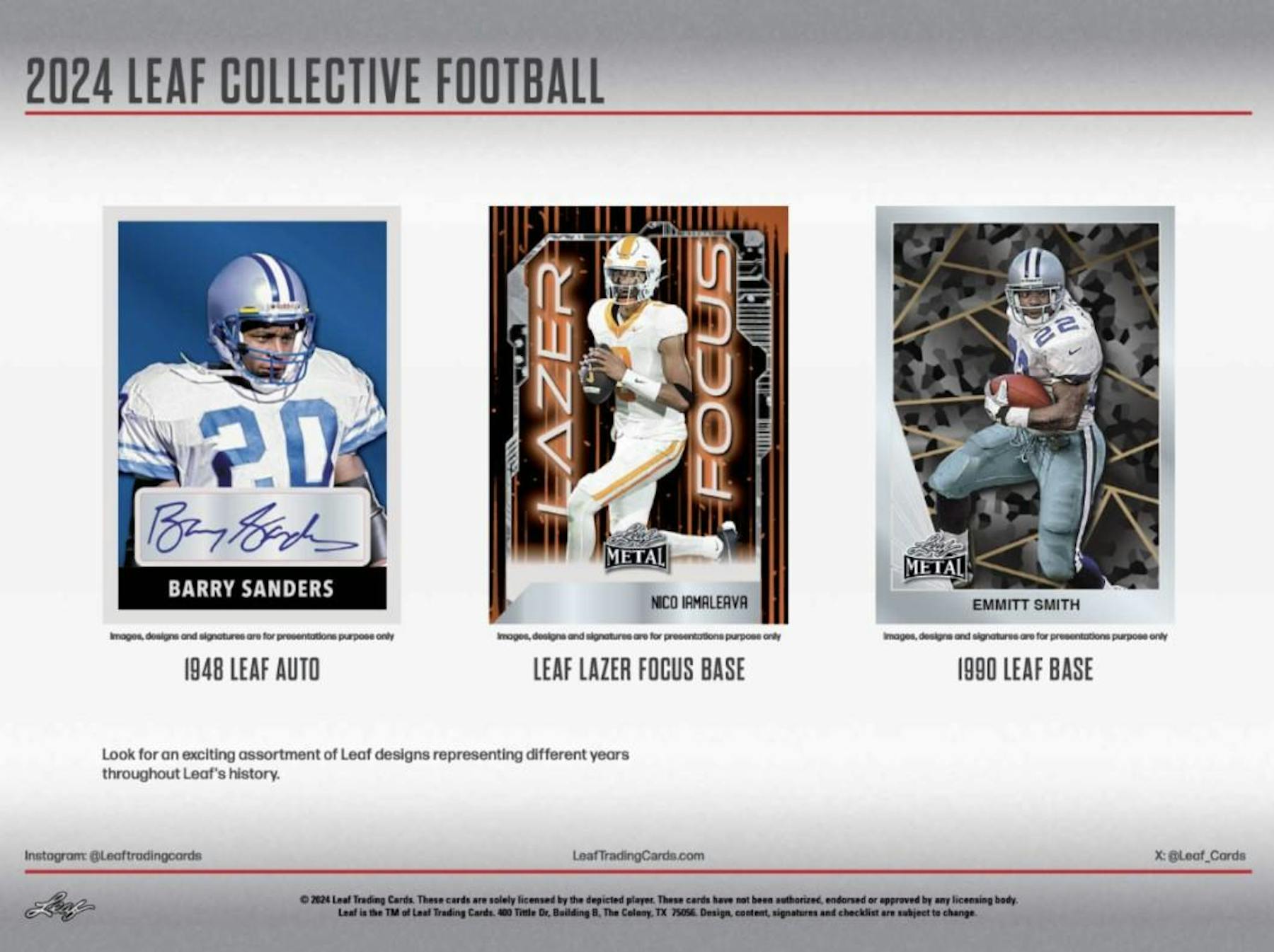 2024 Leaf Collective Football Hobby Box (4 Autos) Travis Hunter, Jayden Daniels, Cam Ward