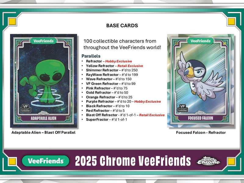 2025 Topps VeeFriends Chrome Hobby Box (May 7th)