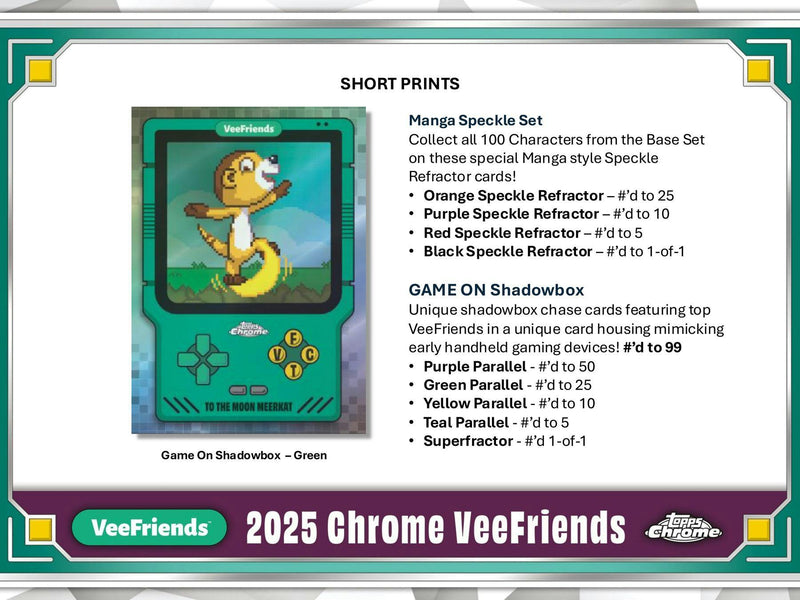 2025 Topps VeeFriends Chrome Hobby Box (May 7th)