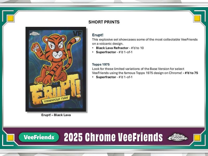 2025 Topps VeeFriends Chrome Hobby Box (May 7th)