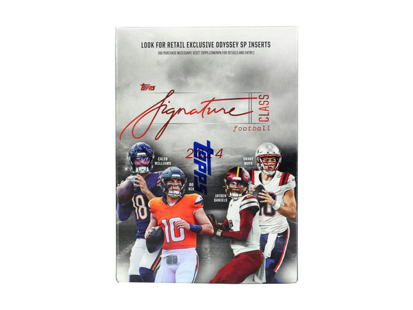 2024 Topps Signature Class Football Blaster Box (Red, Yellow & Bronze Parallels)