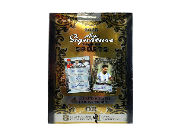 2025 Leaf Signature Series Sports Hobby Box (Four 1/1 Autograph Cards)