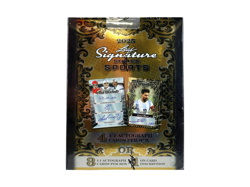 2025 Leaf Signature Series Sports Hobby Box (Four 1/1 Autograph Cards)