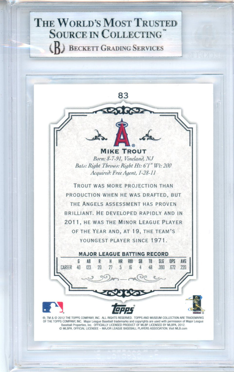 2012 Topps Museum Collection Mike Trout