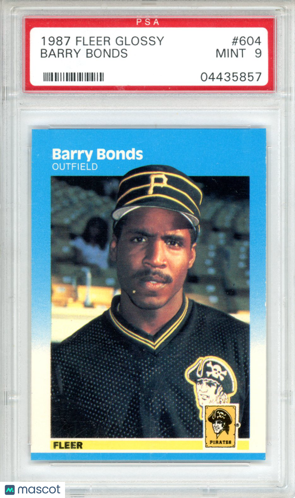 1987 Fleer Glossy Barry Bonds #604 PSA 9