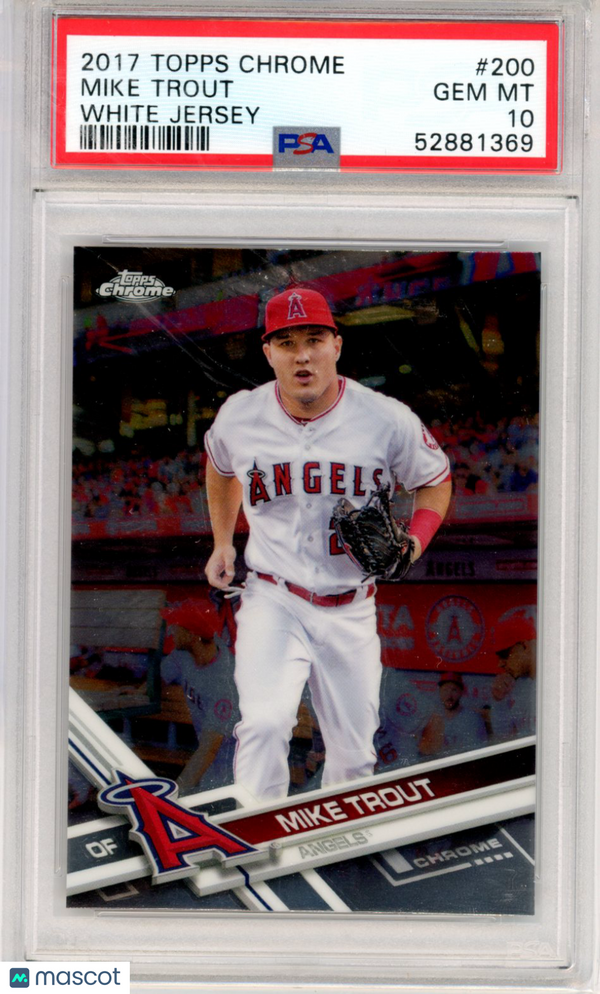 2017 Topps Chrome Mike Trout #200 PSA 10 Baseball