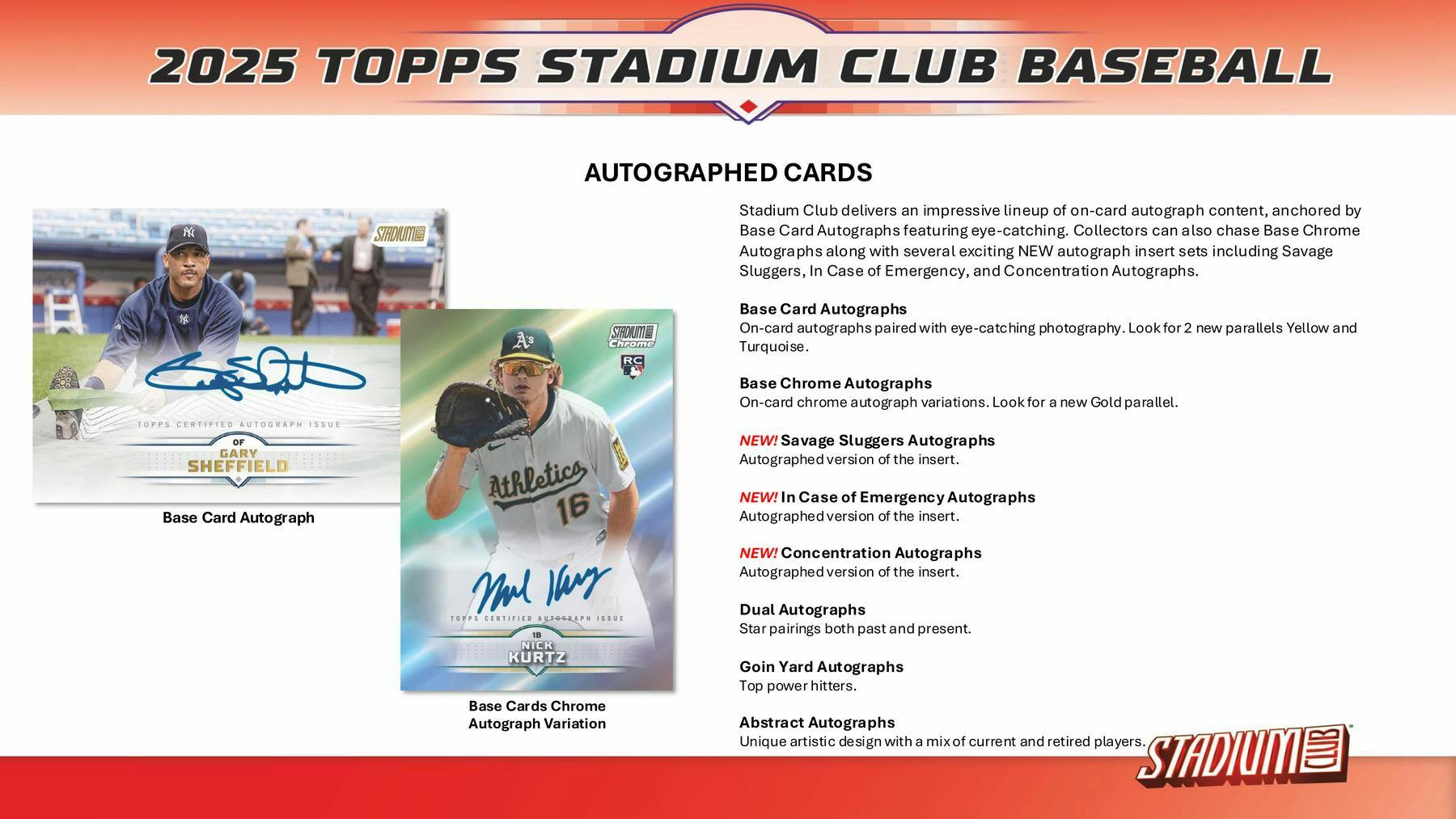 2025 Topps Stadium Club Baseball Hobby Box (1 Auto) - MLB Hobby Box