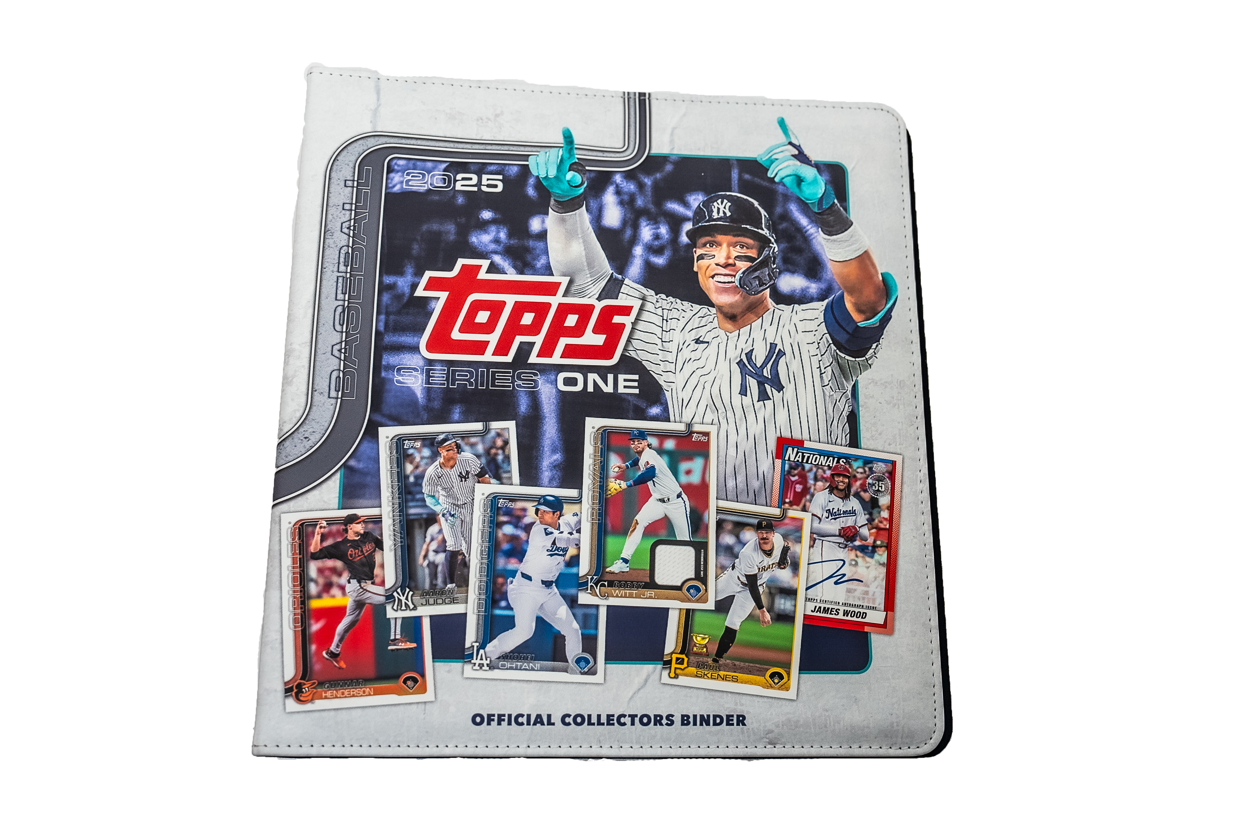 BUNDLE 2025 Topps Series 1 Official Collectors Binder with 40 9-Pocket Pages