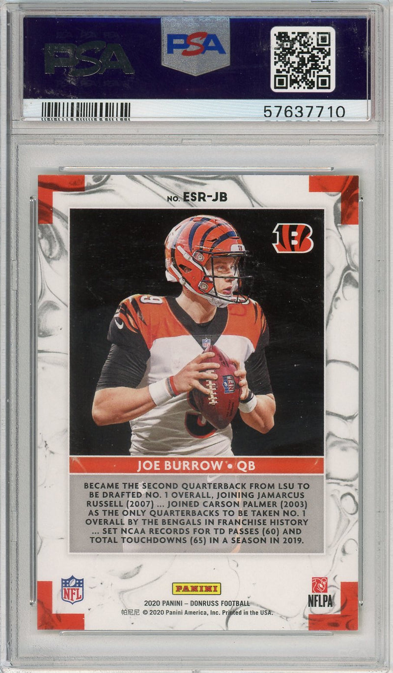 2020 Panini Donruss Elite Series Joe Burrow Rookies PSA 10 GEM MINT RC