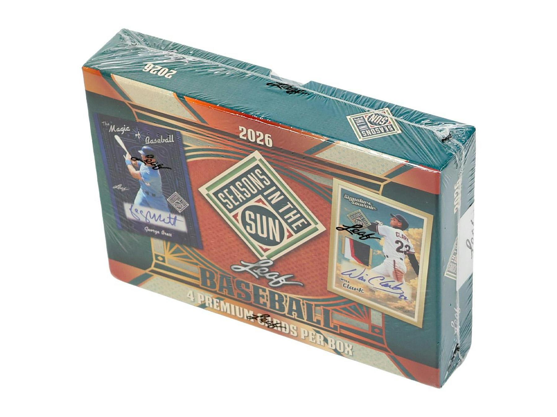 2026 Leaf Seasons in the Sun Baseball Hobby Box (4 Premium Hits)