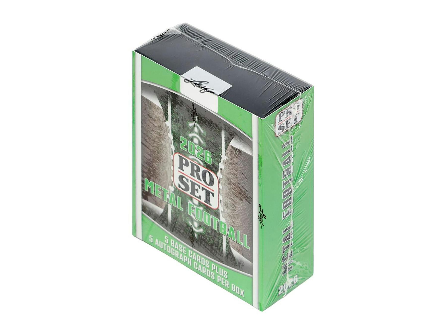 2026 Leaf Pro Set Metal Football Hobby Box (5 Auto)