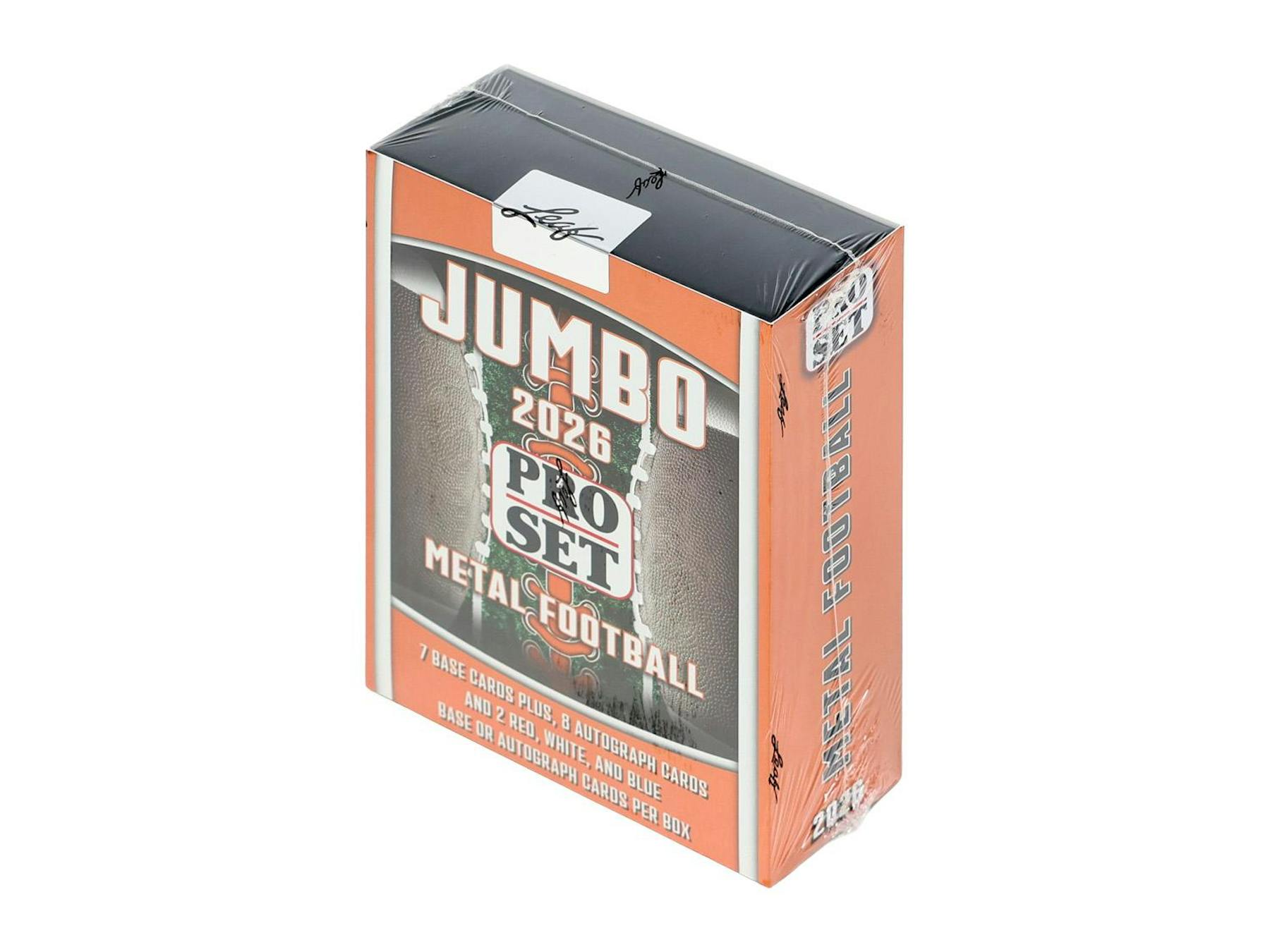 2026 Leaf Pro Set Metal Football Hobby Jumbo Box (10 Autos)