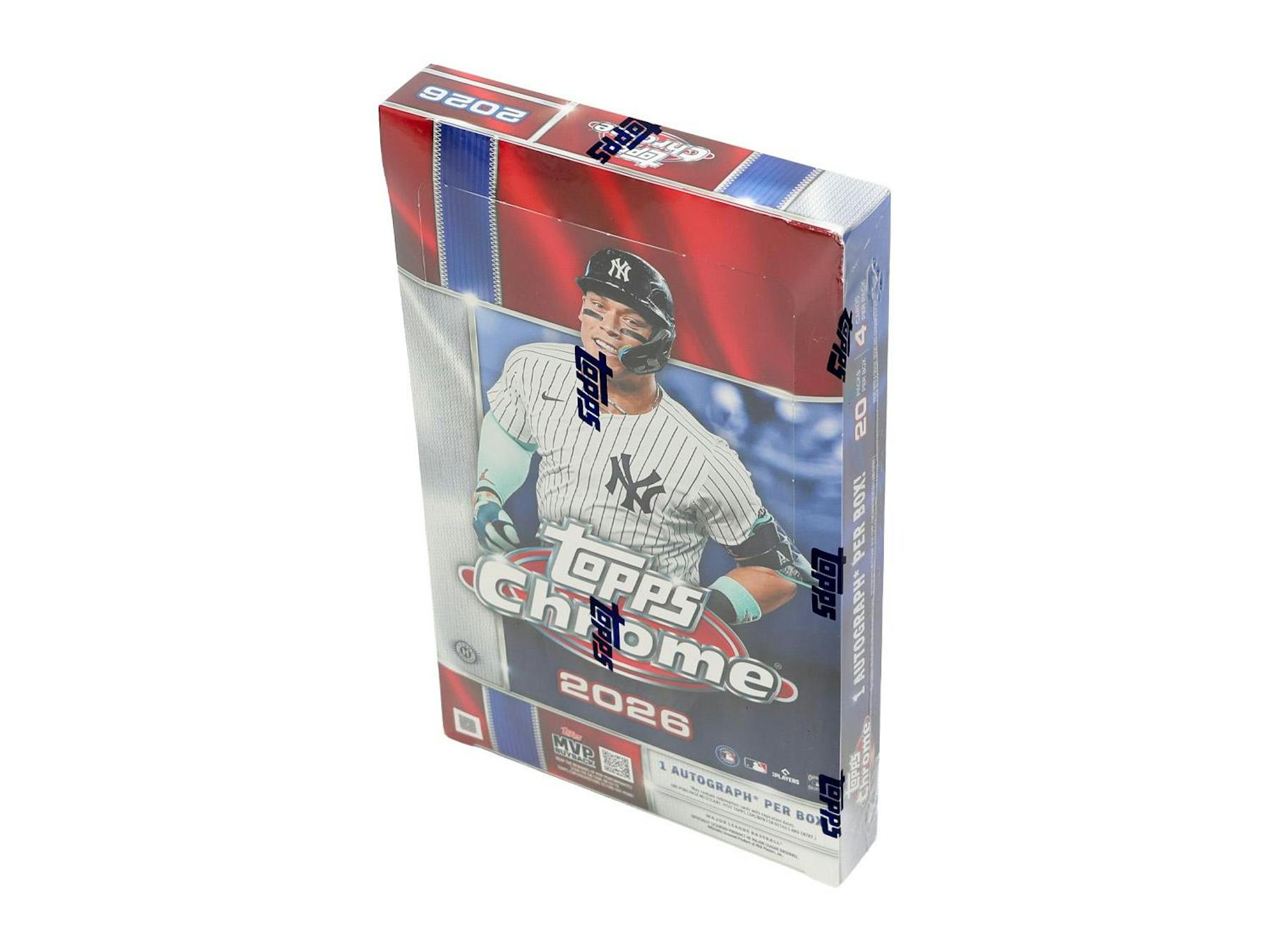 2026 Topps Chrome Baseball Hobby Box (1 Auto)