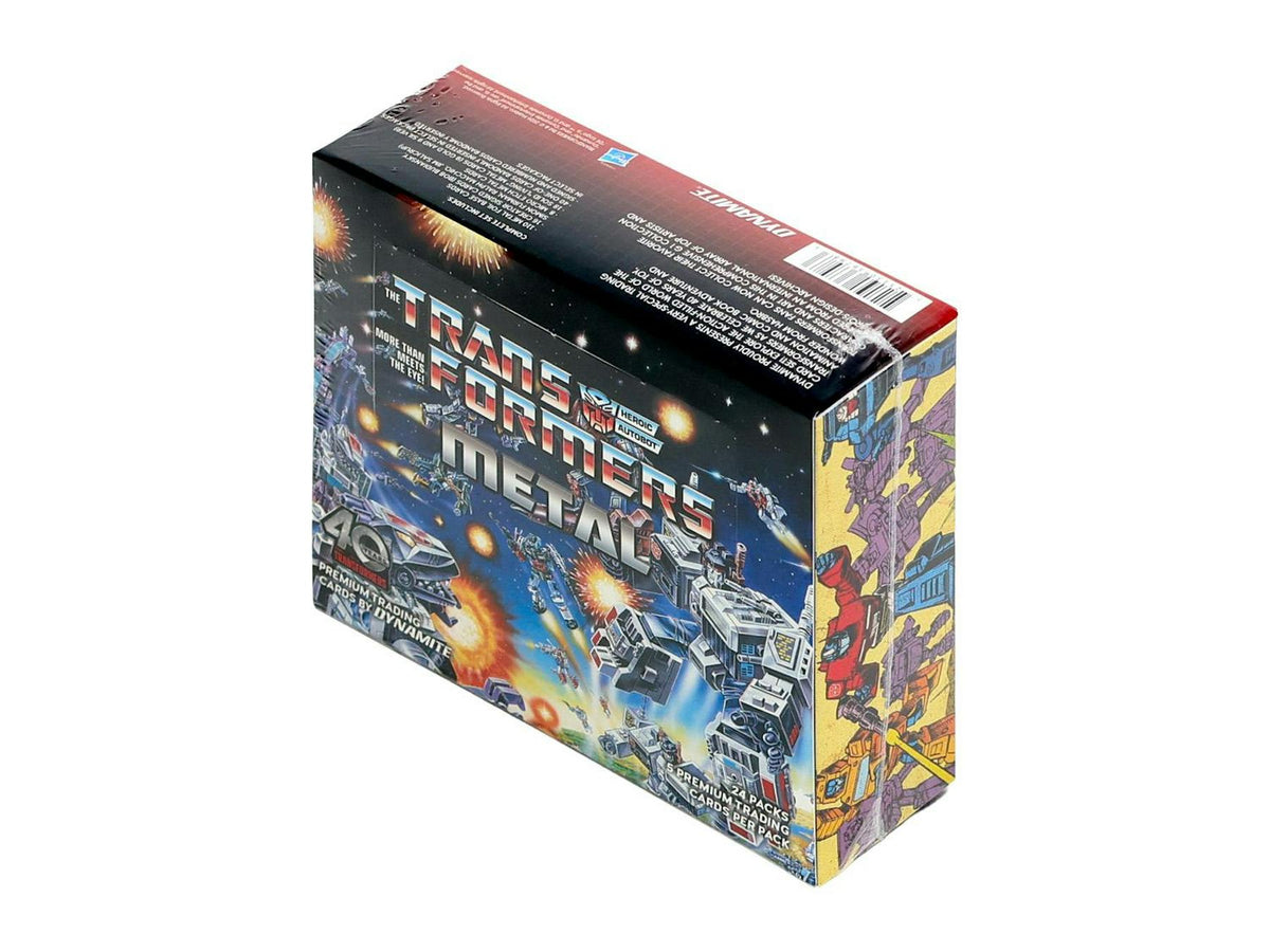 2026 Dynamite Transformers Metal Collector Box Entertainment Trading Cards (40th Anniverasry)