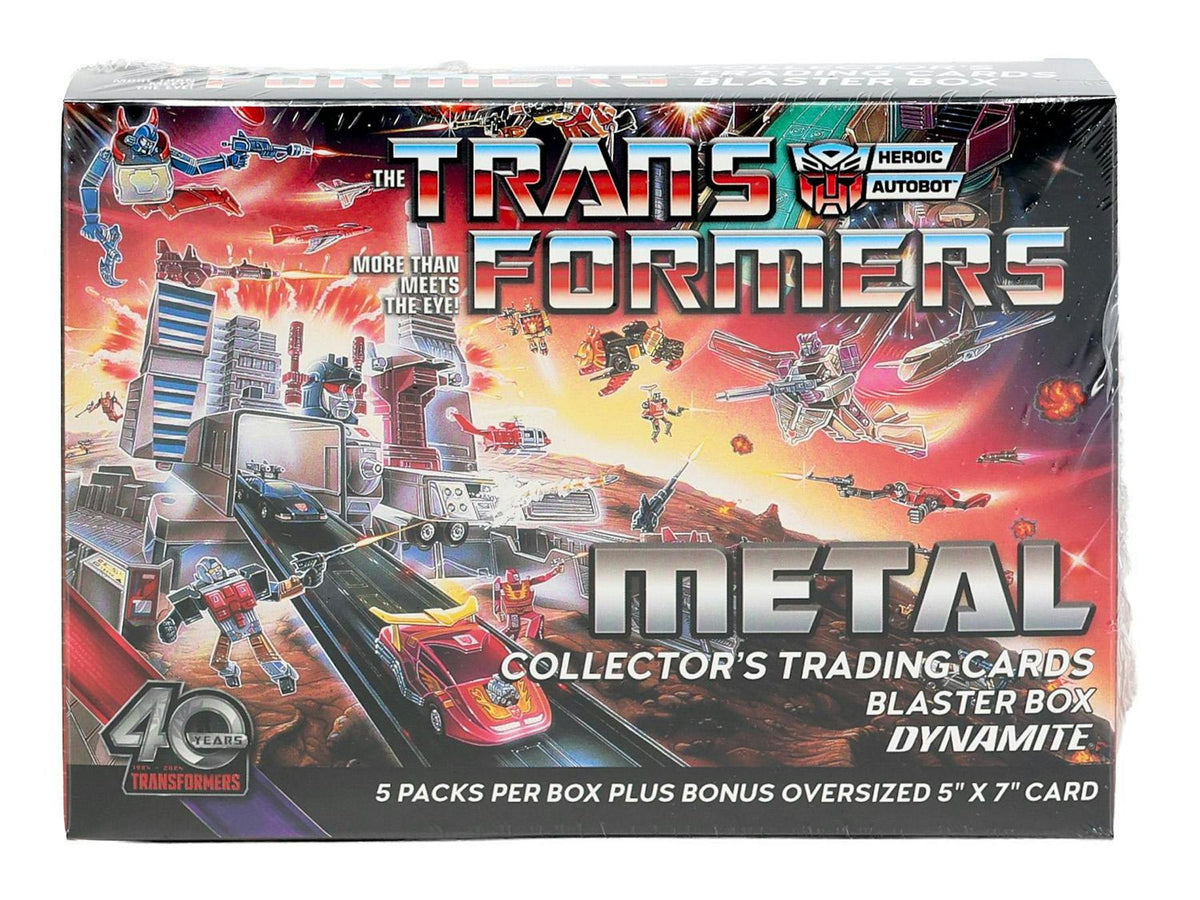 2026 Dynamite Transformers Metal Blaster Box Entertainment Trading Cards (40th Anniverasry) (Copy)