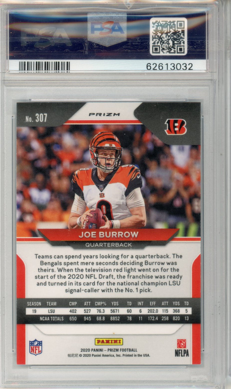 2020 Panini Prizm Joe Burrow Light Blue