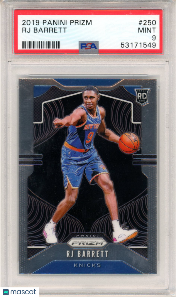 2019 Panini Prizm RJ Barrett #250 PSA 9 Basketball