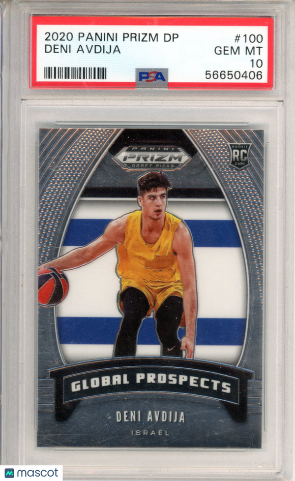 2020 Panini Prizm Draft Picks Deni Avdija #100 PSA 10