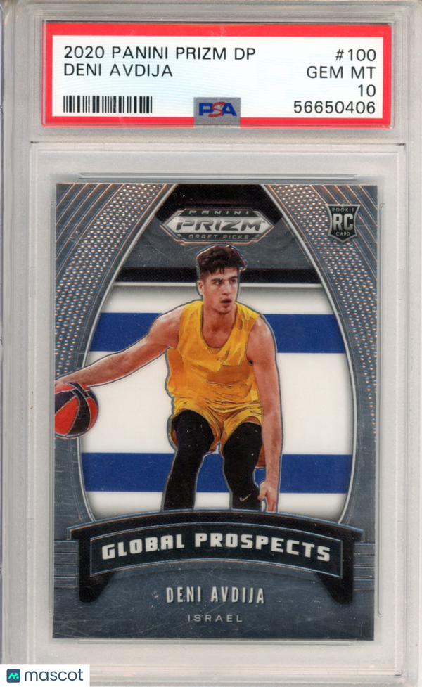 2020 Panini Prizm Draft Picks Deni Avdija #100 PSA 10 Basketball